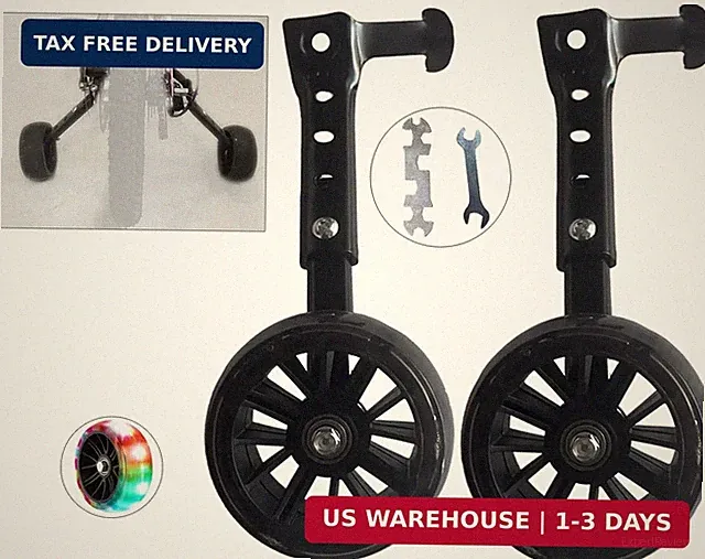 1 Pair Universal Variable Speed Bike Training Wheels,Multi-speed Bicycle Trainin