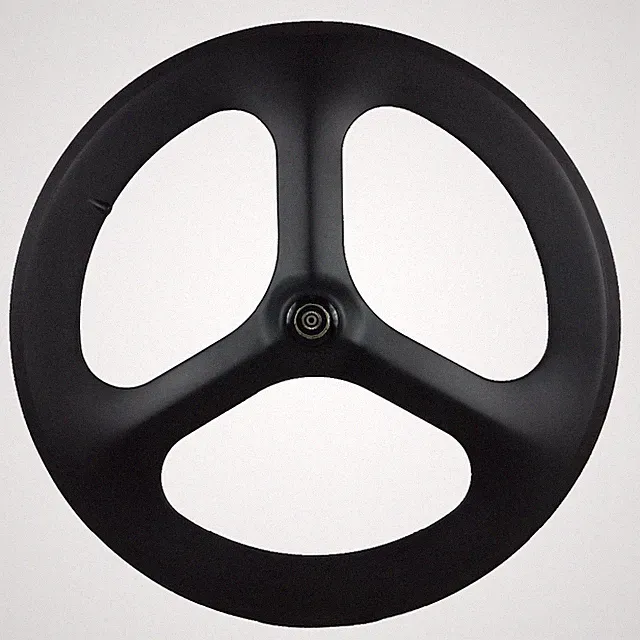 700C Carbon 3 Spokes Road Fixed Gear Cycling Racing-Training Front /Rear Wheels