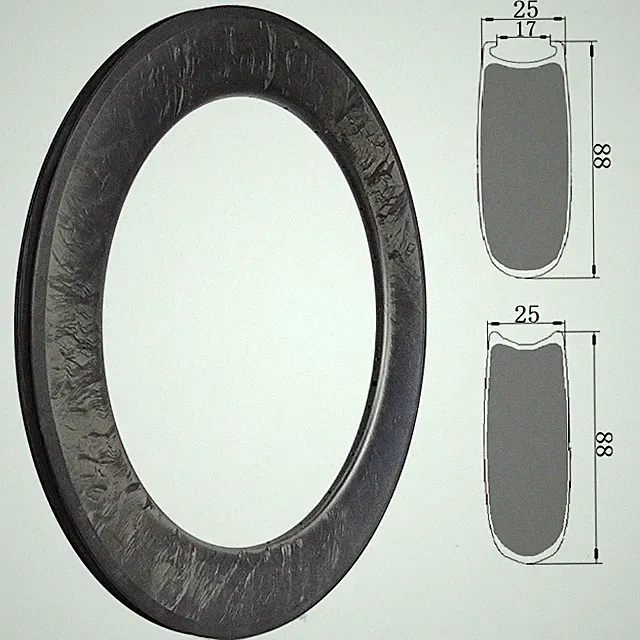 700C Road Triathlon Track Bike Carbon Rim Clincher/Tubeless/Tubular Disc Brake