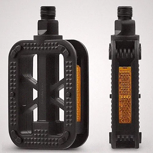9/16 Inch Bike Pedals, Professional Bicycle Pedals with Nonskid Platforms &