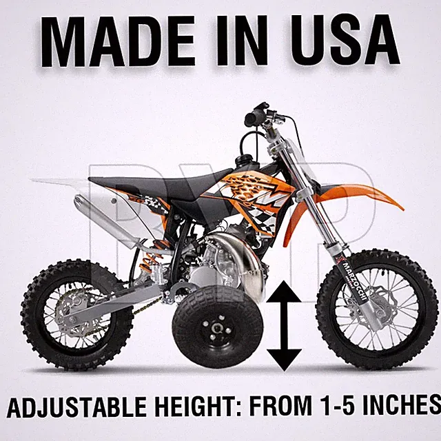 Adjustable Height Dirt Bike Training Wheels KTM 50 Mini Adventure KTM50 - USA