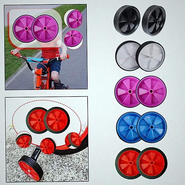 Bicycle Training Wheels for Kids Replacement Support Rear Wheels