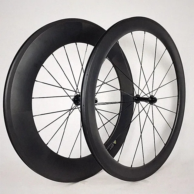 Carbon 700C Road Race/Training Bicycle Wheelsets 23mm Width 50mm+88mm Depth