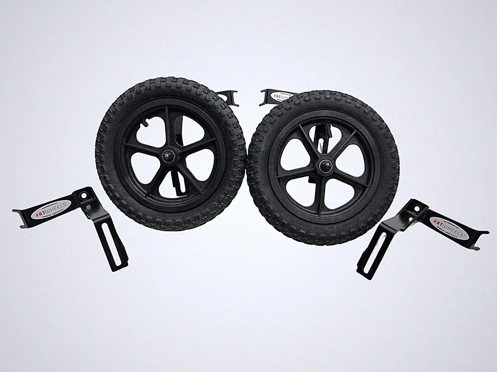 Fatwheels Fat Wheels Training Wheels Size Small w Extra Bracket Kit Wheel Leak