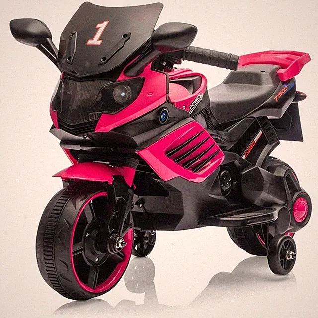 Gel Toy Nation Pink 6V Electric Ride On Bike Training Wheels Kids Toy