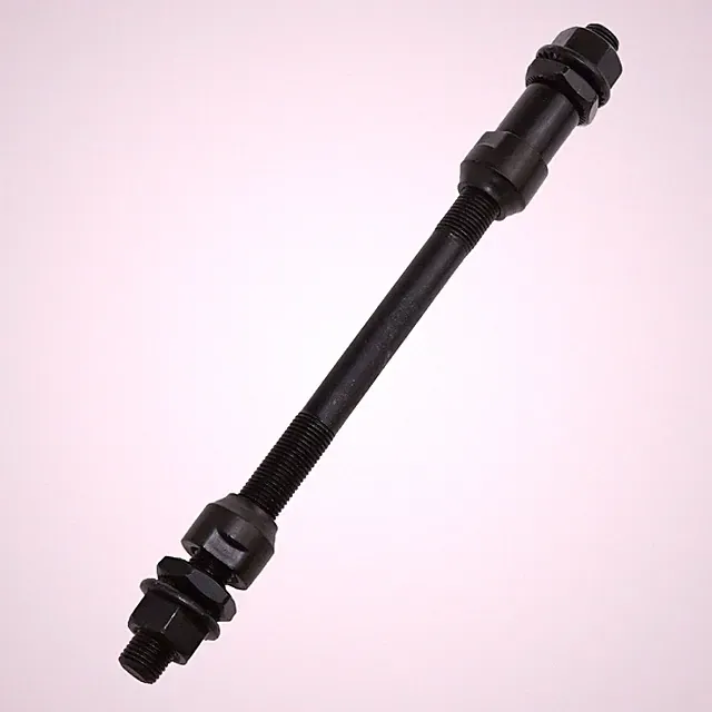 Gold Steel Bicycle axle 154mm/6.06inch Multi-Speed Front hub axle 3/8inch Bic...