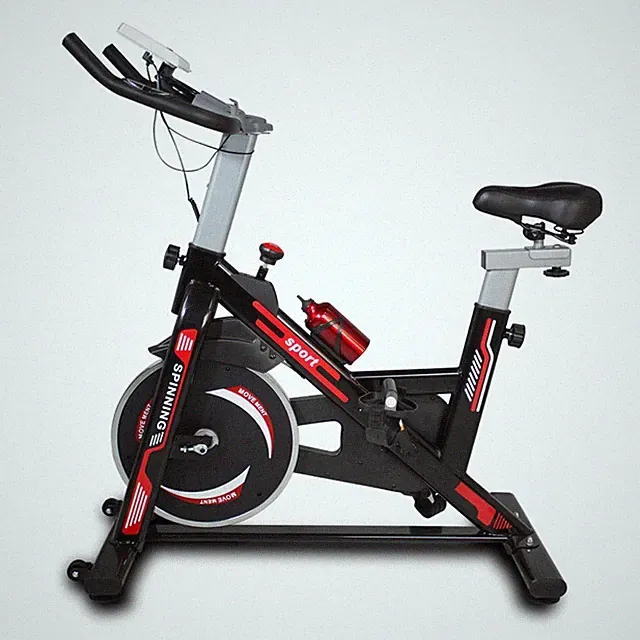 Indoor Exercise Bike Cycling Bike with Comfortable Seat Cushion Yellow+White