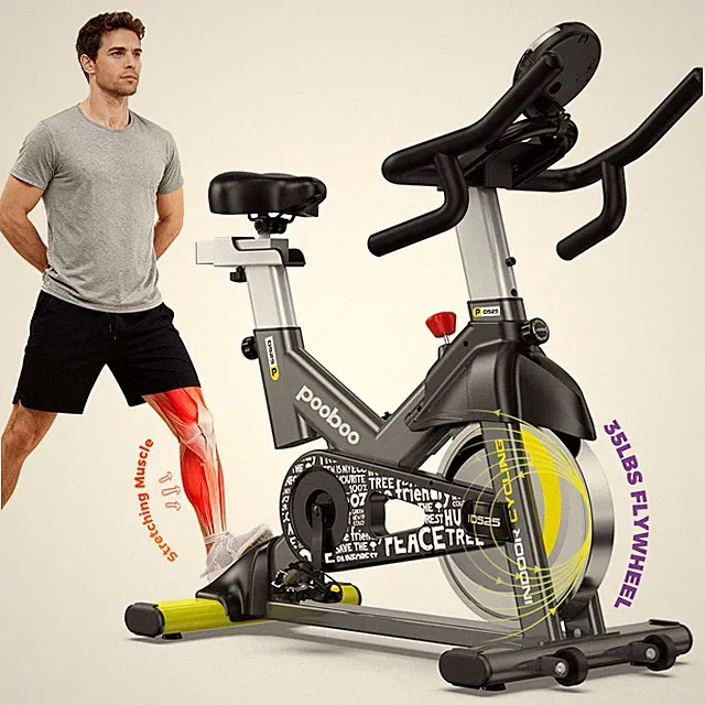 Indoor Exercise Bike Workout Bike Magnetic Resistance Stationary Cycling Bike