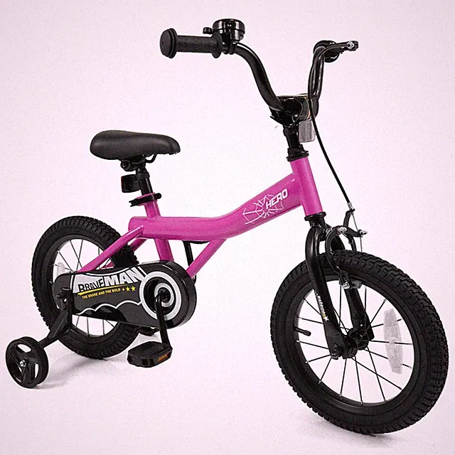 Kids Bike, 14 Inch Bicycle for Children w/Removable Training Wheels, Dual Brakes