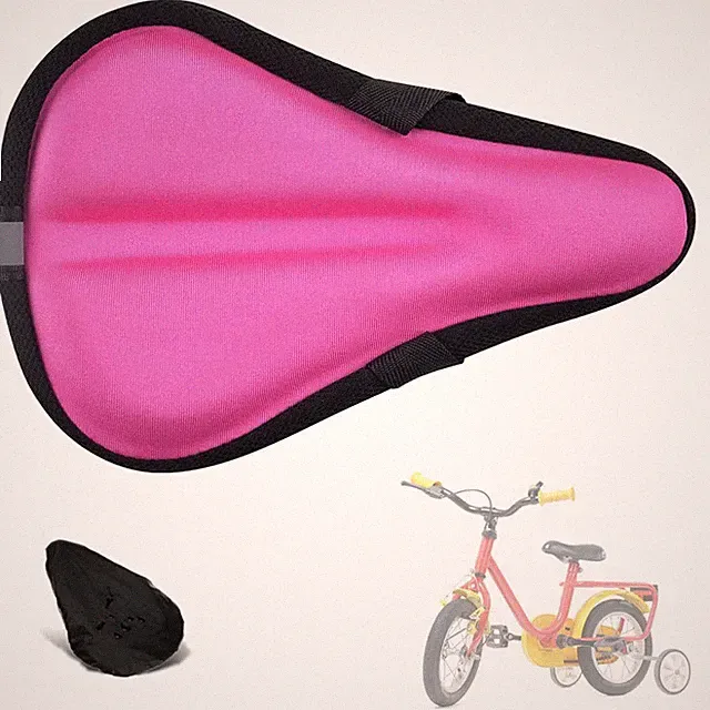 Kids Gel Bike Seat Cushion Cover Soft Memory Foam Saddle Pad, 9x6""