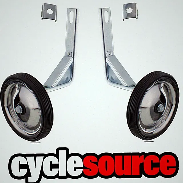Kids Universal Bicycle Heavy Duty Steel Chrome Training Wheel for 20" Bikes