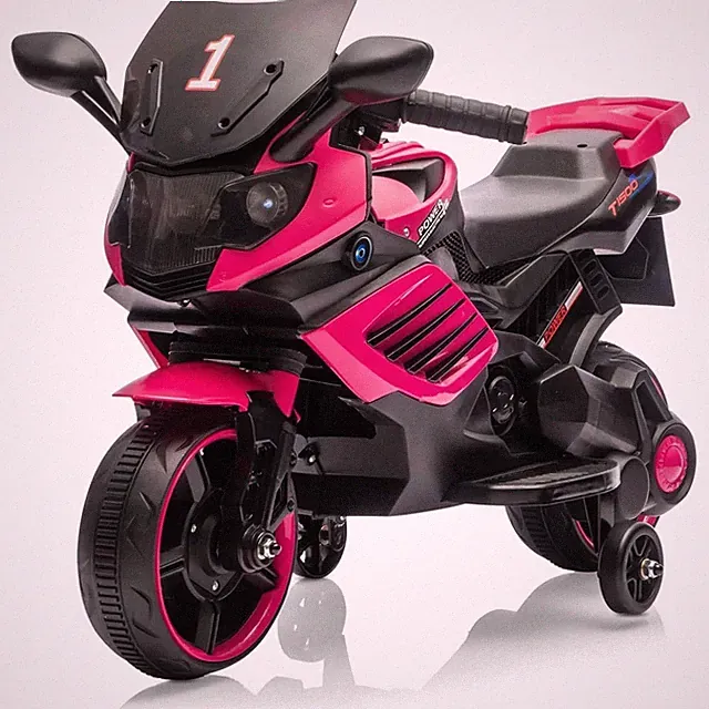 Pink 6V Kids Electric Ride On Bike Training Wheels Fun Toy – Gel Toy Nation