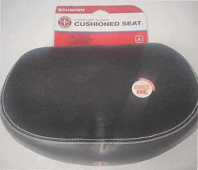 SCHWINN Comfort Shape Foam Cushioned Ergonomic Bike Durable Bike Saddle Seat