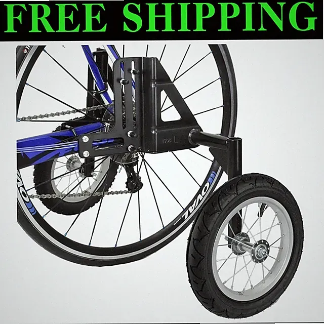 Stable Adjustable Bicycle Training Wheels for Adult Use, Fits Most 24"-29" Bikes