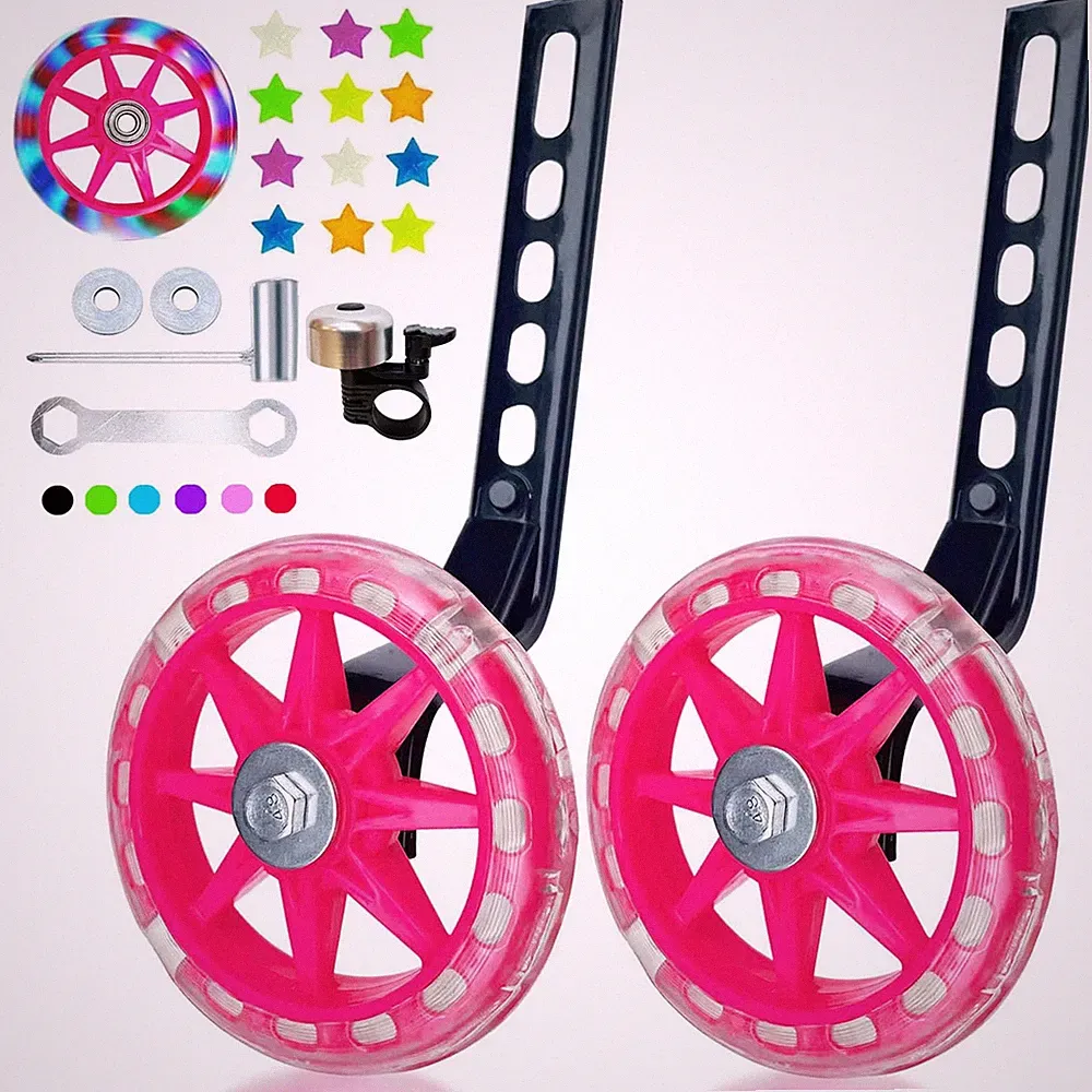 Training Wheels Flash Mute Big Wheel 12 14 16 18 20 inch Single Speed Bike Rose